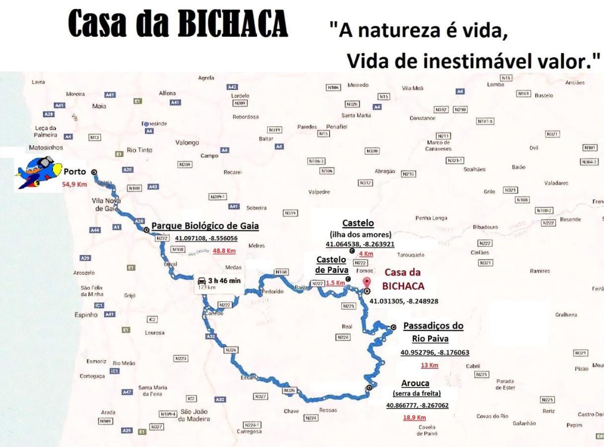 Гостевой дом Casa Da Bichaca Каштелу-ди-Пайва Экстерьер фото